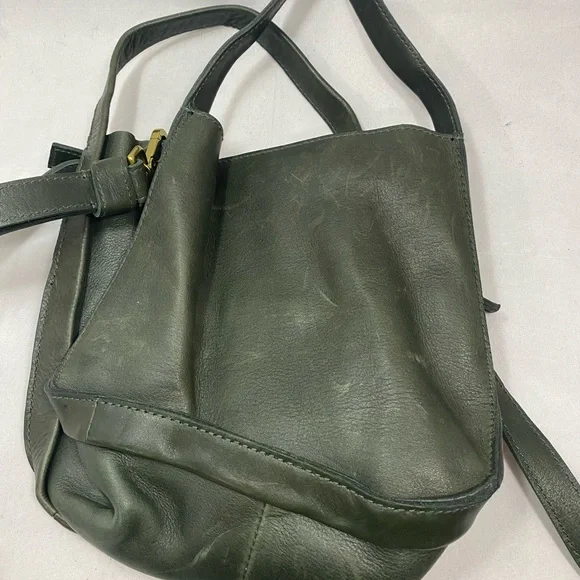 Madewell leather crossbody bag green - Picture 8 of 10